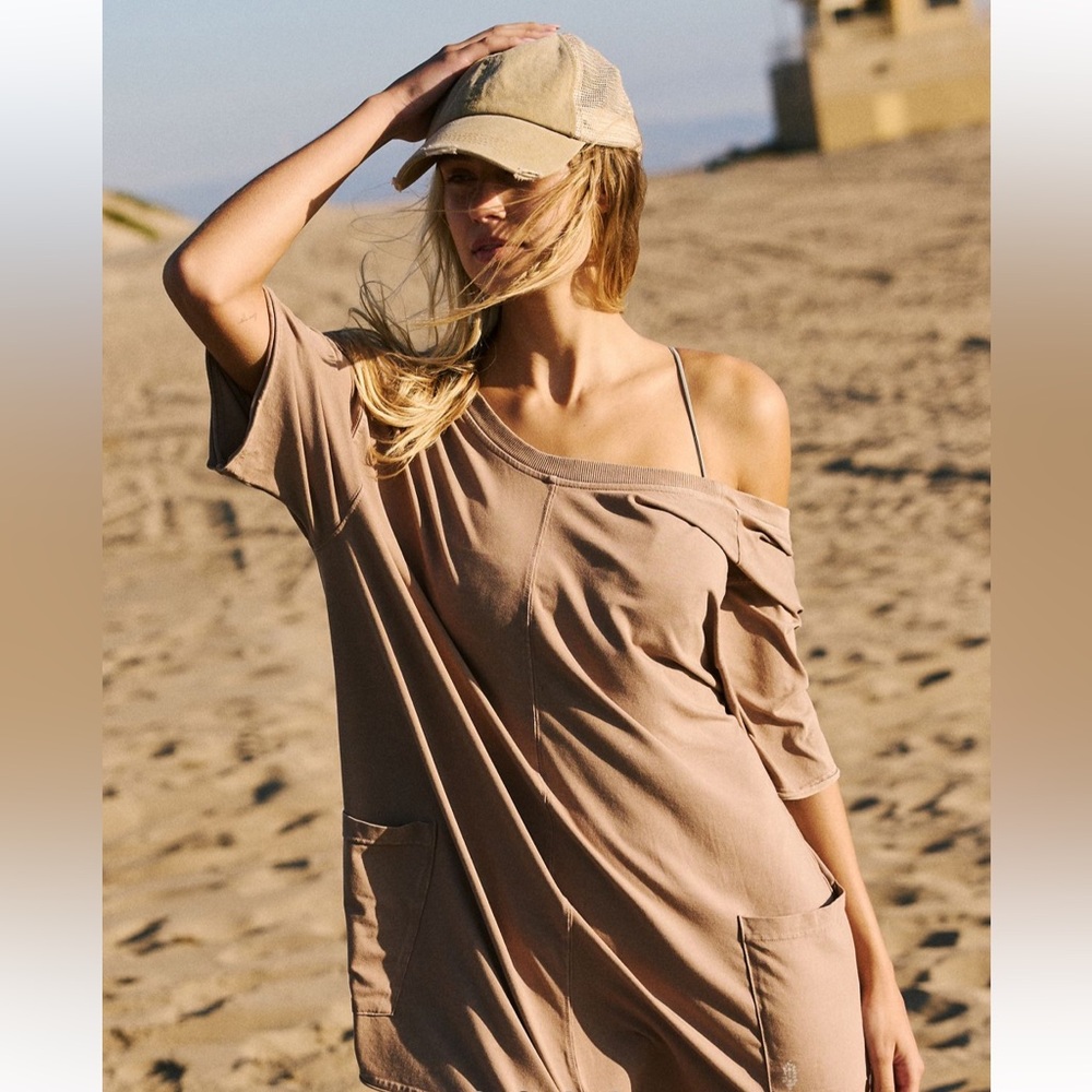 Free People Tee Hot Shot Romper size XL